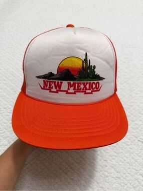 Vintage YA Headwear New Mexico Desert Sunset Snapback Trucker Hat Cap
